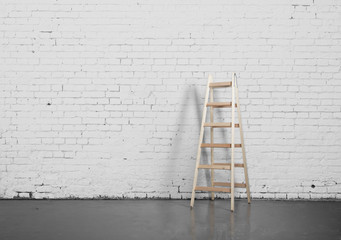 wooden  ladder © peshkova