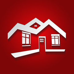 Vector symbol of home, house icon,silhouette, real estate