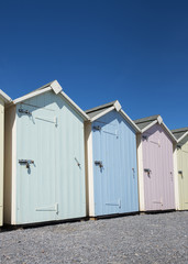Naklejka premium Budleigh Salterton Beach Huts
