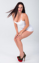 Fototapeta premium Lingerie Themed Shoot In the Studio