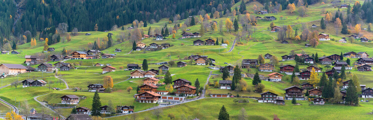 Fototapeta na wymiar Grindelwald Village, Switzerland