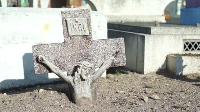 Jesus Cross Buried Dolly