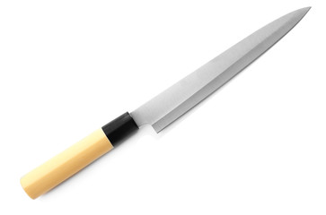 Kitchen knife isolated on white