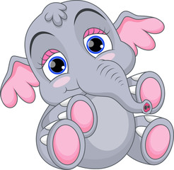 Fototapeta premium Cute baby elephant