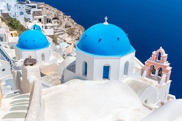 The most famous church on Santorini Island,Crete, Greece