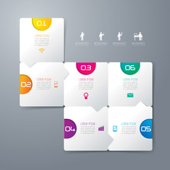 Infographics vector design template.
