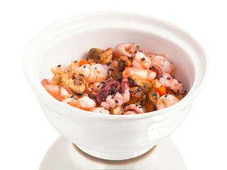 Delicious seafood mix