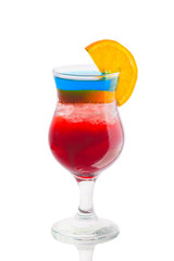 Kinky coloured cocktail