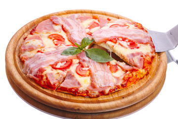 Pizza with bacon