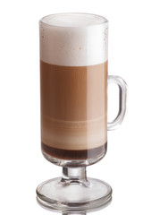 Coffee cocktail with cream
