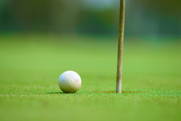golfball on green