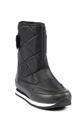 Cold winter shoes - a black boot.
