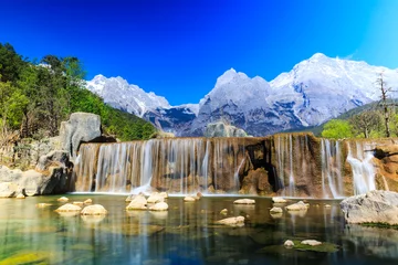Foto op Canvas Lijiang: Jade Dragon Snow Mountain © pngstudio