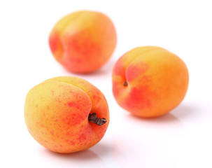 Sweet apricots in closeup