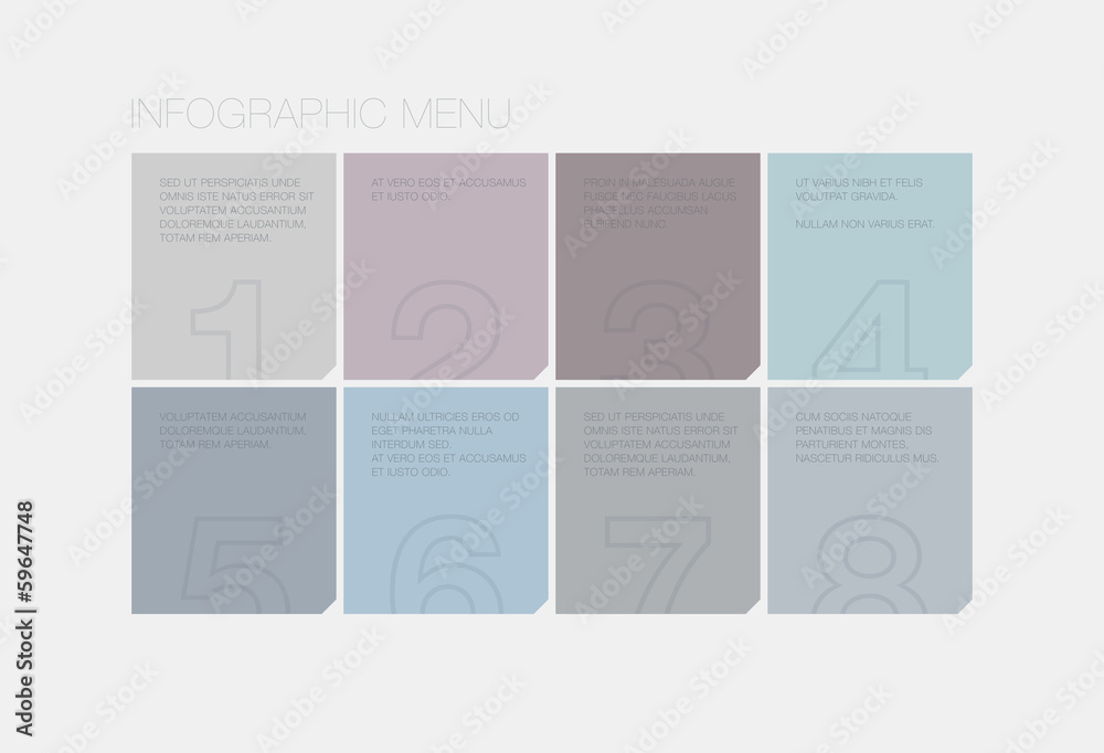 Aufkleber flat infographic interface elements
