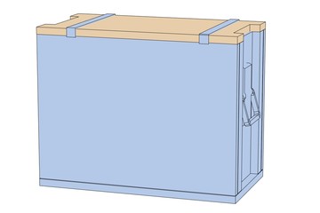 cartoon image of storage box