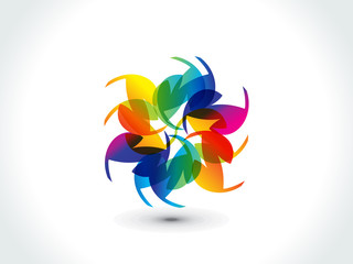 Obraz premium abstract colorful rainbow shape