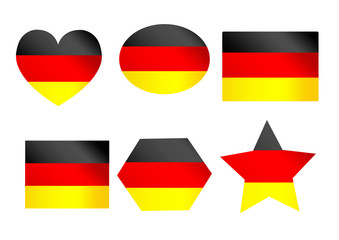 German flag vector illustration