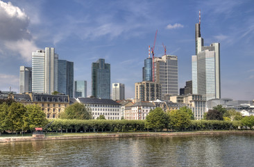 Fototapeta na wymiar Office buildings in Frankfurt, Germany