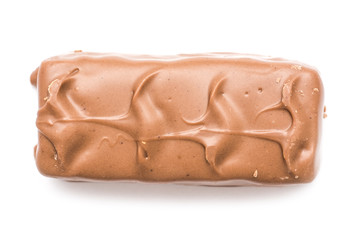 Sweet Milk Chocolate Bar Isolated On White Background