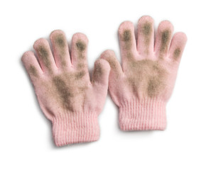 dirty children gloves
