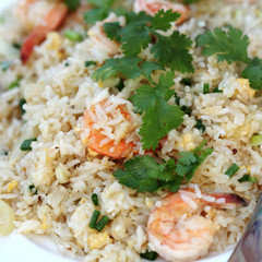 stir fried rice with shrimp