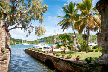 Nelson's Dockyard near Falmouth, Antigua, Caribbean