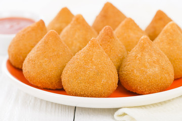 Coxinha de Galinha - Brazilian deep fried chicken snack