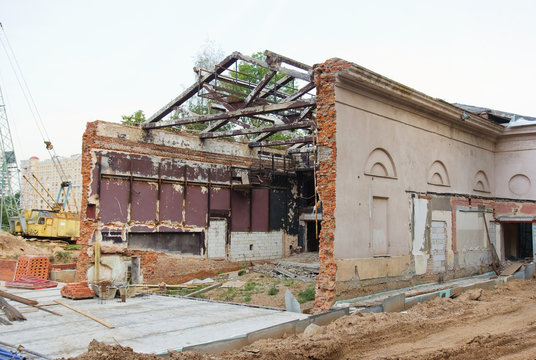 old cinema building in Minsk, Belarus