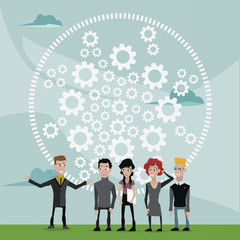 business people - teamwork concept