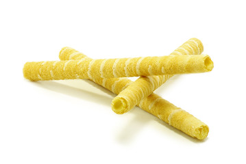 Isolated image of tasty cookies on a white background