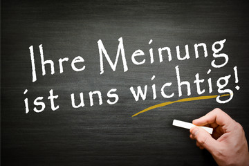 Ihre Meinung ist uns wichtig