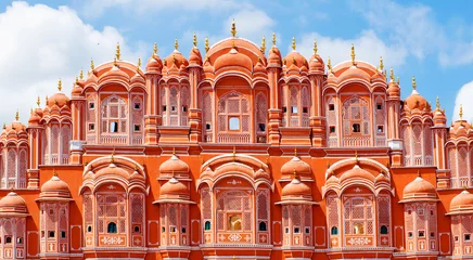 Foto op Plexiglas Hawa Mahal-paleis (Paleis van de Winden) in Jaipur, Rajasthan © Belikova Oksana