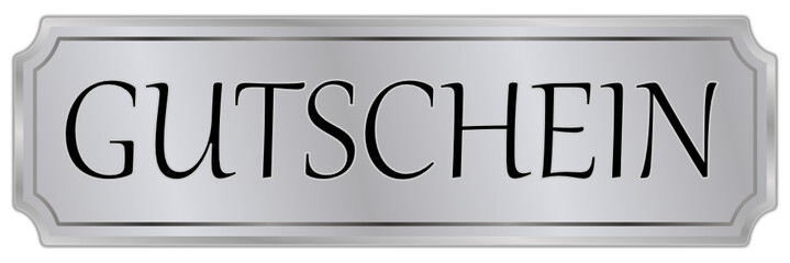 Gutschein Bon Schild  #131223-svg06