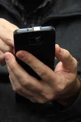 Man with smartphone