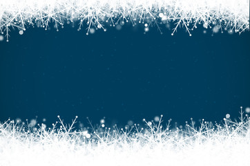 Blue christmas and New Year background.