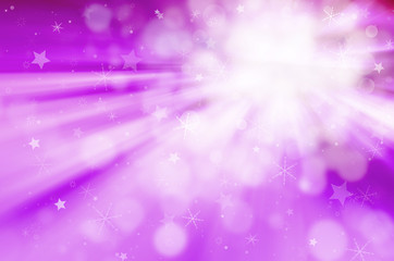 christmas abstract background with starlight and snowflakes.