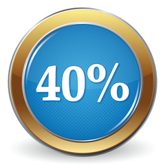 40 PERCENT ICON