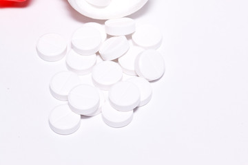 medicine on the paper