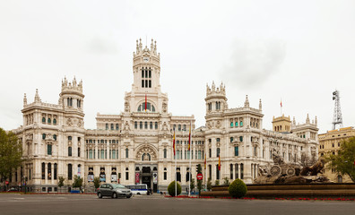 Fototapeta na wymiar Pałac komunikacie w Madrycie, Hiszpania