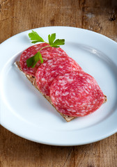 Salami sandwich