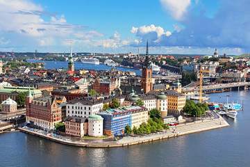 Obraz premium Panorama of Stockholm Old City, Sweden