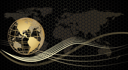 Golden abstract background
