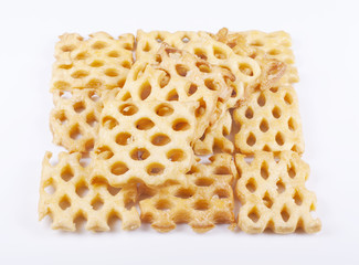 Cookies on white background