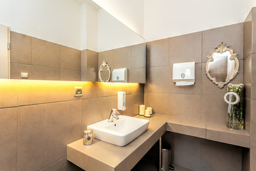 Fototapeta na wymiar Mediterranean interior - rest room