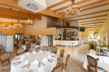Mediterranean interior - luxurious restaurant