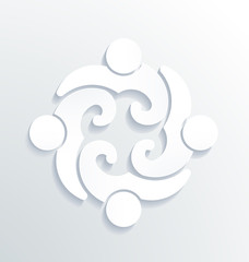 Business label white icon vector design 4