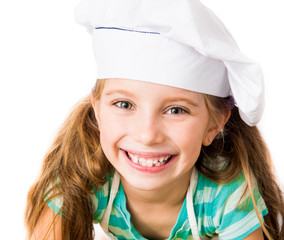 girl in chef hat