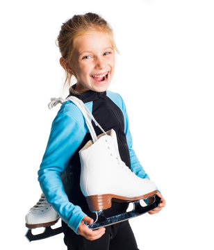 Little Girl With Skates