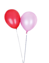 Obraz na płótnie Canvas Colorful balloons isolated on white